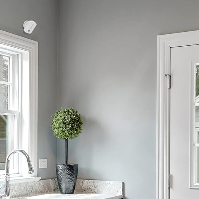 Swann Wireless Motion Alert Sensor Unit Easy Installation Both Indoors & Outdoors with Weatherproof Design, No Hub Required. Detect Movement Up to 50ft Away Within 110 Degree Range,White