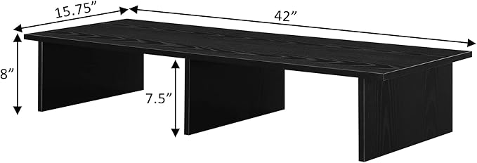 Convenience Concepts Designs2Go TV/Monitor Riser for TVs up to 46 Inches, Black
