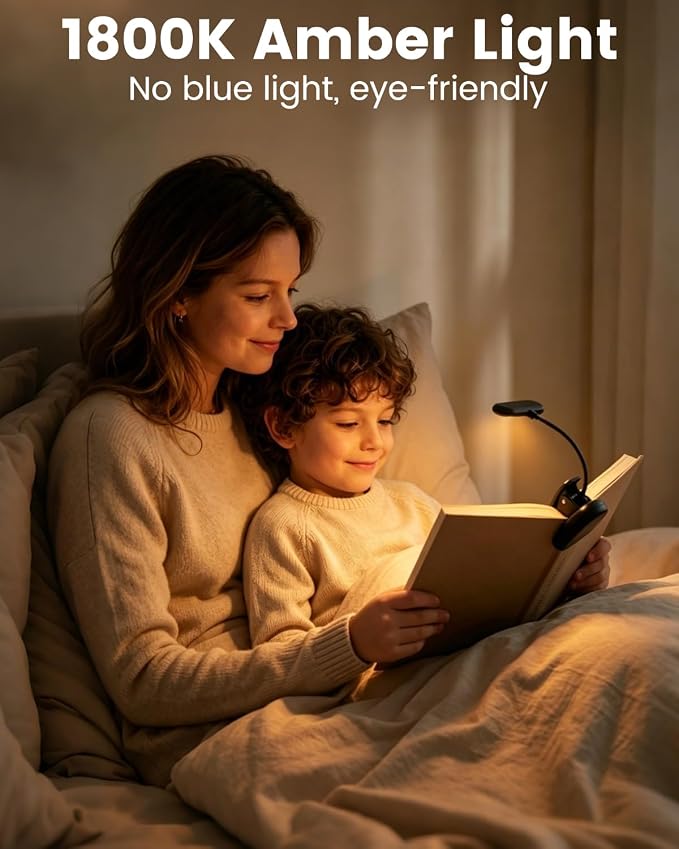 Klarlight 1800K Amber Rechargeable Book Light - Image 2
