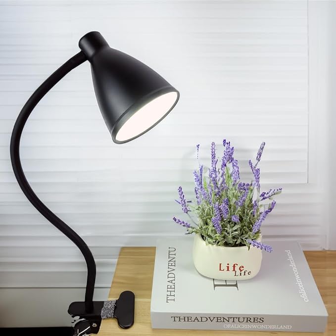 GlowVibe Desk Lamp 3 Color Modes 10 Brightness Dimmer Reading Light 10W 40 LED by GlowVibe