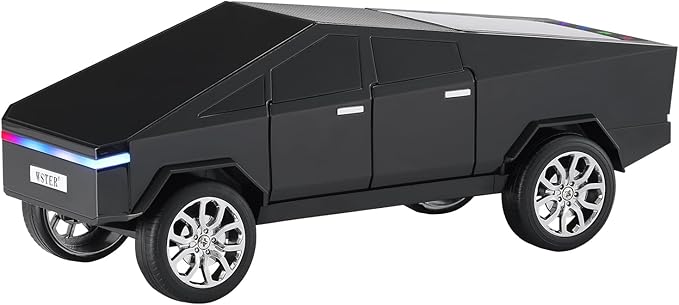 WSTER Portable Car Model Bluetooth Speaker with HD Stereo Sound, TWS Dual Pairing, LED Display, Truck-Style Wireless Speaker for Home, Office, Gaming & Collectible Display (Black)