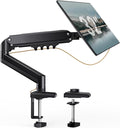 SIAGO Single Monitor Stand, 15 to 32 Inch Monitors Arm, Adjustable Mount with C-Clamp and Grommet Installation, Made of Iron and Al, VESA Monitor Stand for Desk - Fits 4.4 to 19.8lbs Monitors