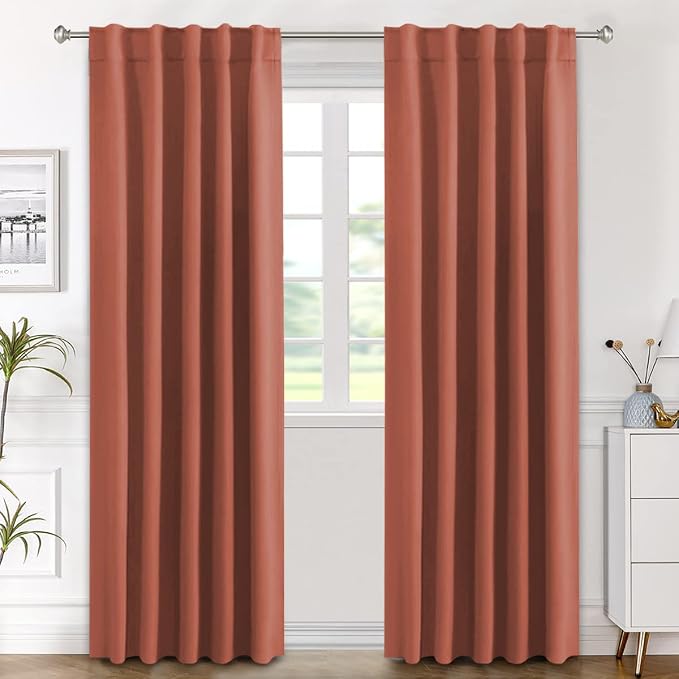 H.VERSAILTEX Blackout Curtains Thermal Insulated Window Treatment Panels Room by HVERSAILTEX