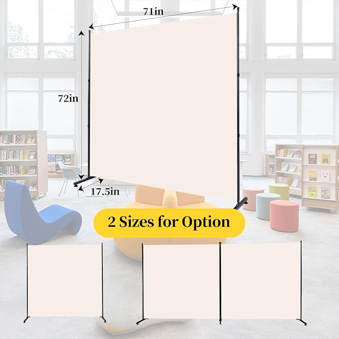 Room Divider 2 Panel Folding Privacy Screen, Wide Wall Divider - Image 5