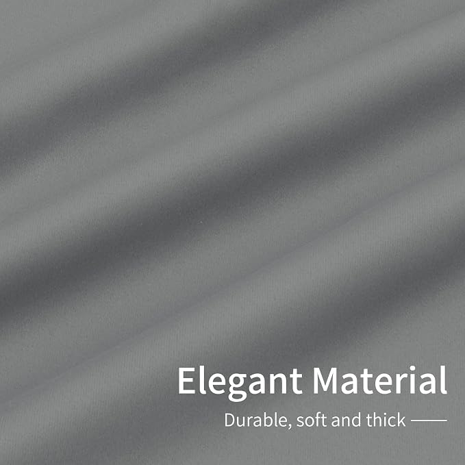 Easy-Going Thermal Grommet Blackout Curtains, 2 Panels 34x54 in, Light Gray | - Image 6