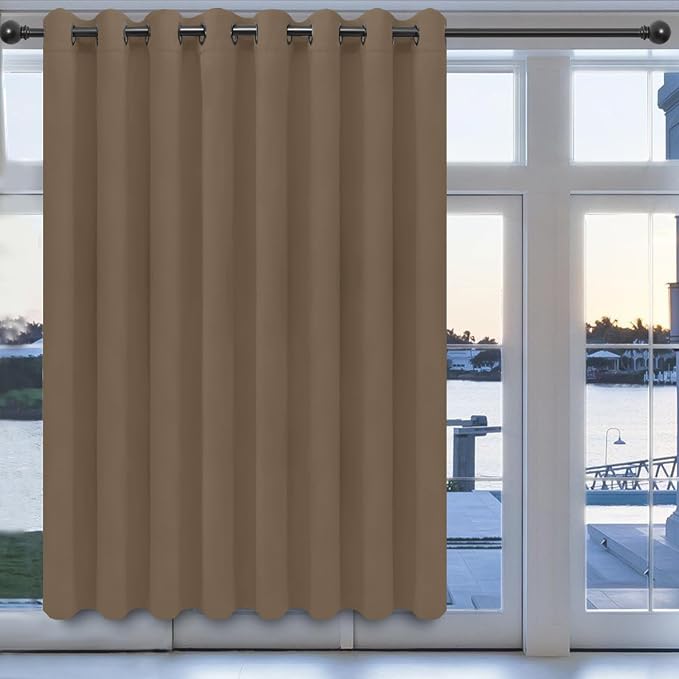 Easy-Going Thermal Grommet Blackout Curtains, 1 Panels 100x84 in, Camel | by Easy-Going