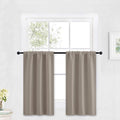 RYB HOME Cafe Blackout Curtains 30 inch Length, Short Window Curtain Tiers | by RYBHOME