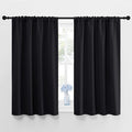 NICETOWN Black Blackout Curtains and Drapes 48 inches Long, Privacy RV Draperies by NICETOWN
