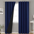 BGment Navy Blue 100% Blackout Curtains by BGment