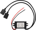 MEIRIYFA 12V to 5V USB Converter DC 12V to Dual 5V 3A USB Buck Converter Module Step Down Converter Reduced Voltage Regulator Module Car Power Adapter