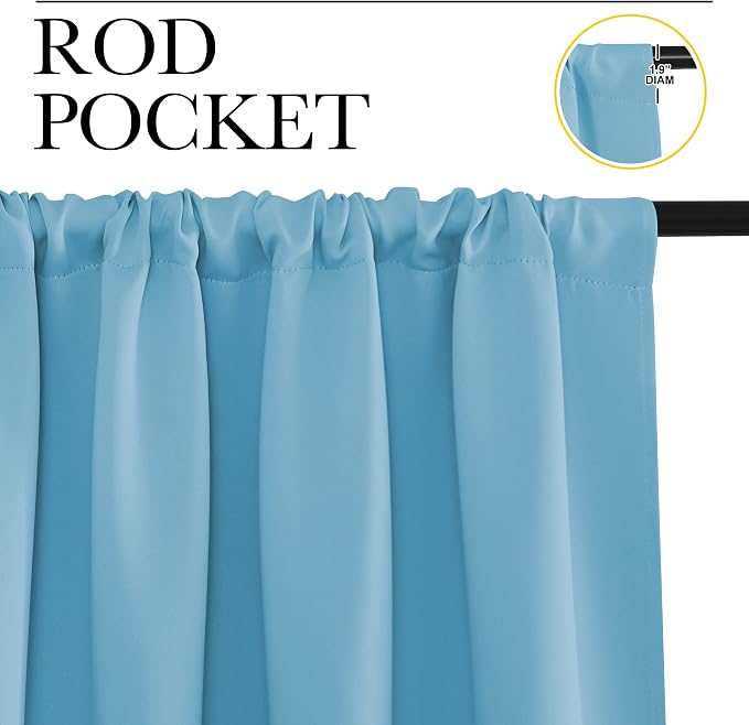 NICETOWN Kitchen Blackout Curtains Panels - Image 3