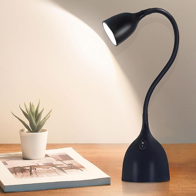 EJIAXIN Desk Lamp for Home Office, LED Reading Light, Small Adjustable Flexible by WelcometoEJIAXIN