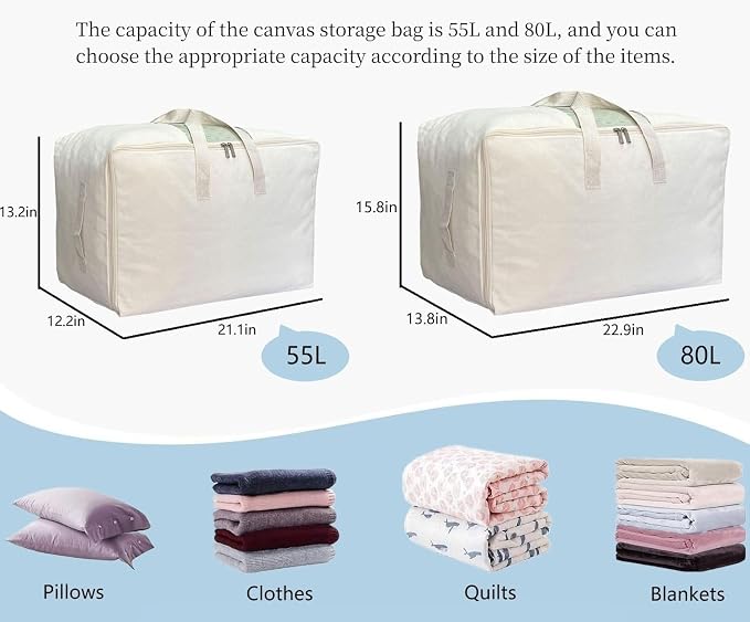 DoYiKe Soft Canvas Clothes Storage Bags - Image 2