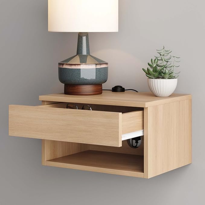 Nathan James Jackson Wall Mounted Floating Bedroom Nightstand - Image 7