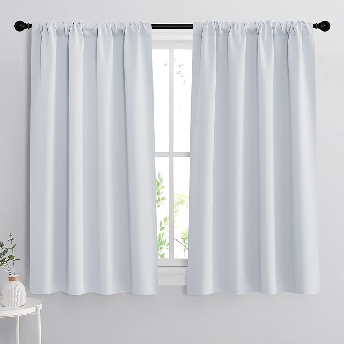 RYB HOME Small Window Curtains 45 inches Length by RYBHOME