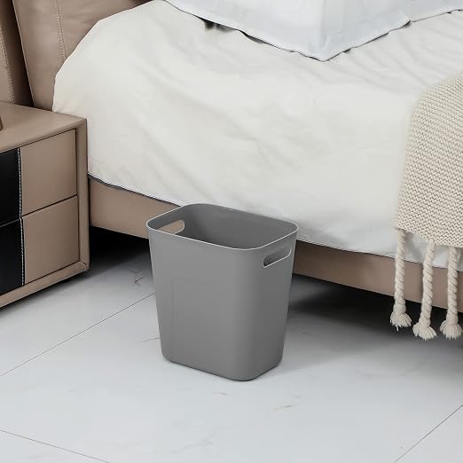 UUJOLY Plastic Small Trash Can Wastebasket, Garbage Container Basket - Image 2