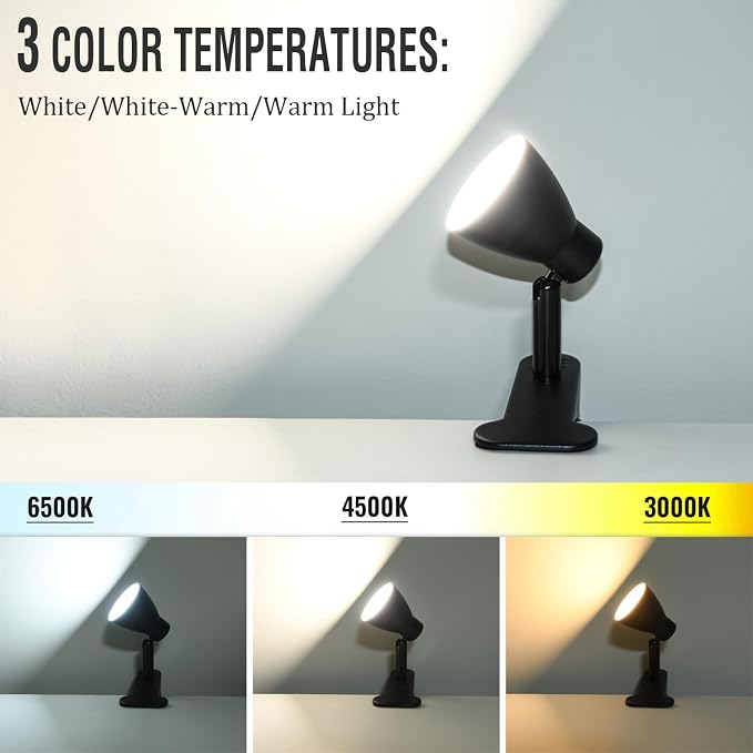 CRI 90+ Clip on Reading Lamp, Clip on Light - Image 2