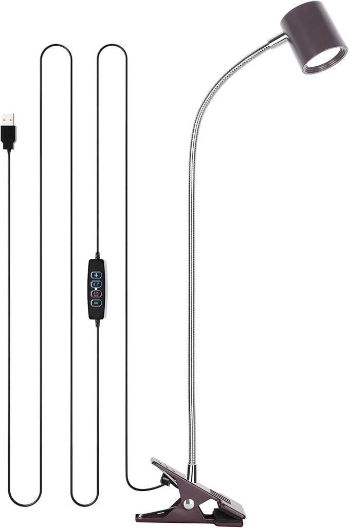 Dott Arts Desk Lamp, USB Clip On Light by DottArts