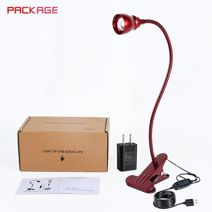 Zoomable Clip on Light, Clamp Reading Light - Image 9
