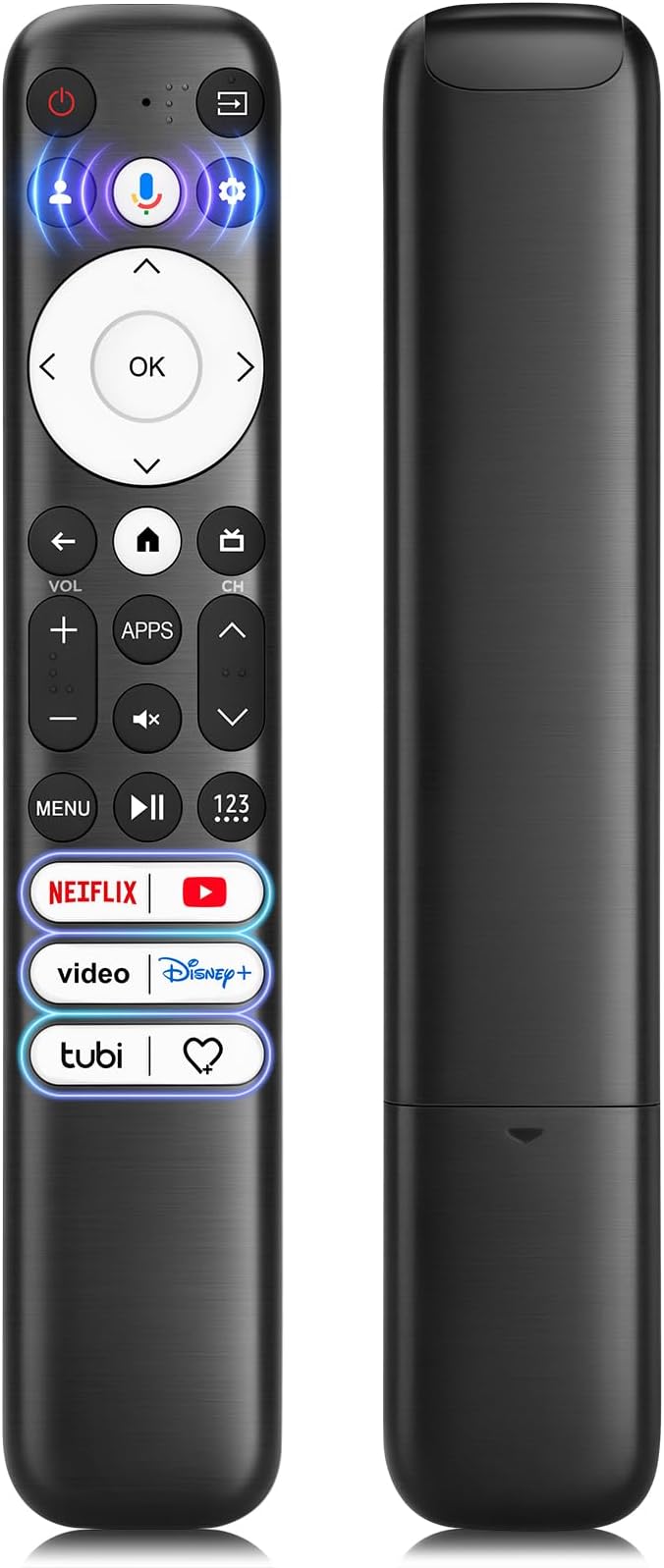 Voice for Hisense-Google-TV-Remote Control Replacement for All Hisense 2022-2026 Mini-LED ULED 4K Google Smart TVs
