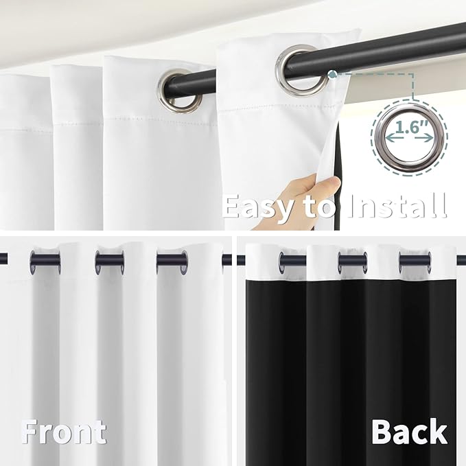 BGment Short 100% Blackout Curtains - Image 6