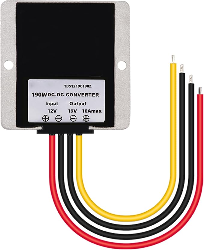 MGGi DC/DC Converter 12V Step Up to 19V 10A 190W Voltage Regulator, Power Adapter Voltage Booster, Power Supply Module Boost Transformer for Car Truck Vehicle Boat