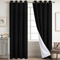 Diraysid 100% Blackout Curtains Black Linen Curtains by Diraysid%2C+refresh+your+life