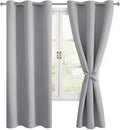 Blackout Curtains for Bedroom, 42 x 72 Inch, 2 Panels | Light Blocking by Hiasan