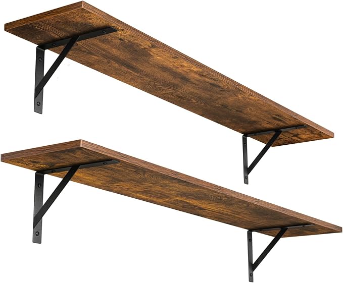 Long Wall Shelves, 39.4 Inch Wall Mounted Shelves by DINZILVJ