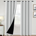 H.VERSAILTEX 100% Blackout Drapes 90" Long Thermal Insulated Light Blocking by HVERSAILTEX