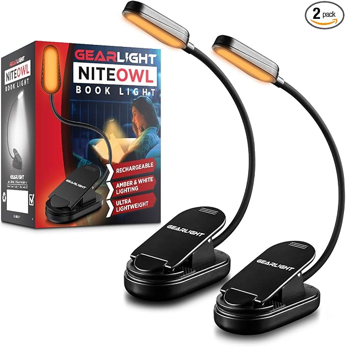 GearLight Rechargeable Book Light by GearLight