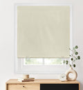 LazBlinds 100% Blackout Roller Shades, Cream | No tools No Drill Cordless Blinds by LazBlinds