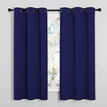 NICETOWN Navy Blue Blackout Curtains 48 inches Length by NICETOWN