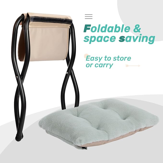 HollyHOME Lazy Chair with Foldable Ottoman, Accent Comfy Lounge Armchair and - Image 6