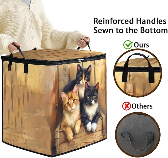 2pcs blanket storage bag for under bed, closet organizers 95L | clothing - Image 4