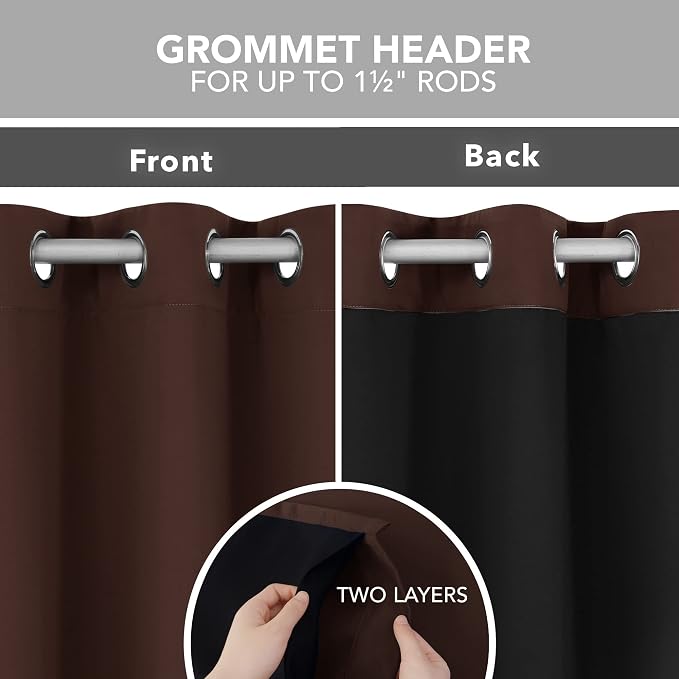 Deconovo 100% Blackout Curtains - Image 3