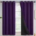 Yakamok Purple Blackout Curtains 63 inches Long by Yakamok