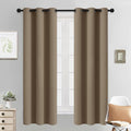 Yakamok Blackout Curtains 38x63 inch Khaki Thermal Drapes-Bedroom | 2 panels by Yakamok