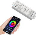 icever 5in1 WB5 LED Controller Bluetooth Control 2.4GHz Dimmable CCT RGB RGBW RGBCCT COB LED Strips - Compatible with Tuya App Echo Alexa Google Home Voice Control