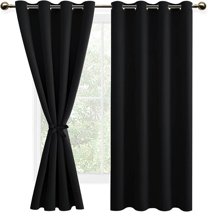 DWCN Black Blackout Curtains for Bedroom - Image 8