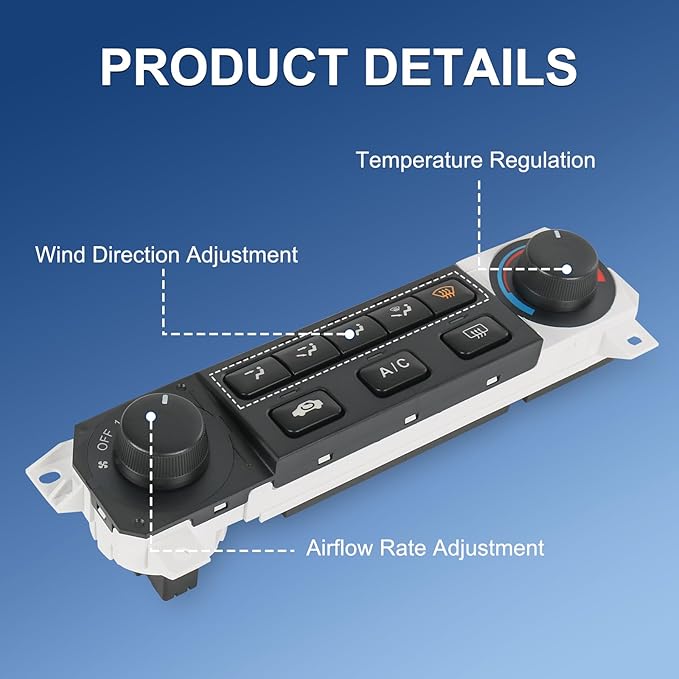 DICMIC A/C Heater Climate Control Module Compatible with 1998-2000 Honda Accord 1998-2004 Honda Odyssey Replace# 599-268, 79600-S84-A01ZA