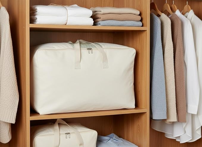 DoYiKe Soft Large Canvas Comforter Storage Bags - Image 6