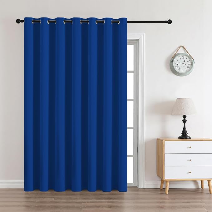 CUCRAF Custom Royal Blue Blackout Curtains 1 Panel Set, Thermal Insulated by CUCRAF