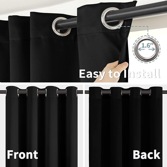 BGment Thermal Insulated 100% Blackout Curtains - Image 6