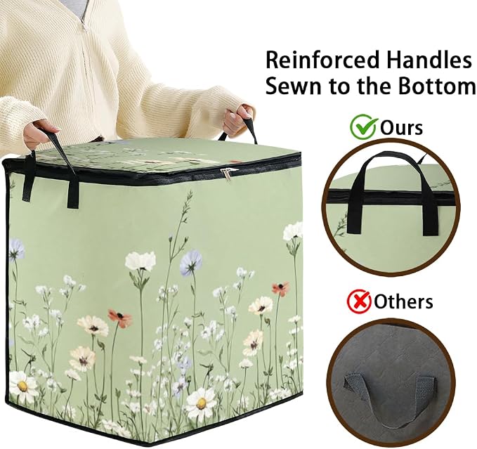 2pcs blanket storage bag for under bed, closet organizers 95L | clothing - Image 4