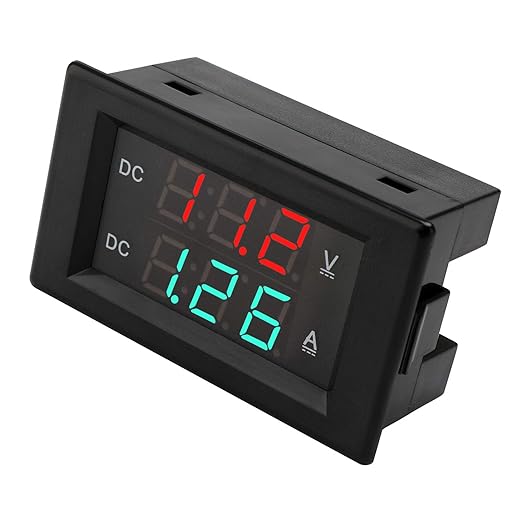DROK DC 4.5-100V Digital Voltmeter Ammeter Multimeter Panel, DC Amp Meter Voltage Meter, Current Meter 0-50A Volt Tester, LED Display Voltage Gauge for Automotive Motor Battery