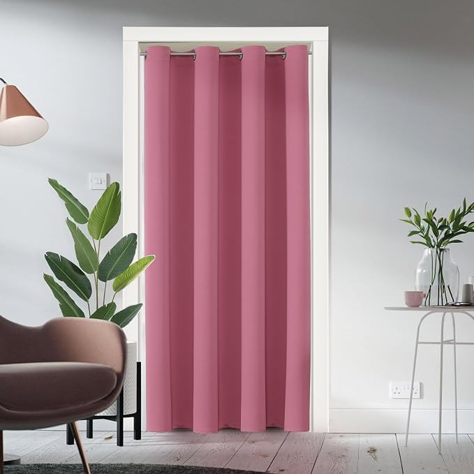 ChrisDowa Blackout Curtains Door Curtain Doorway Closet Drapes, 1 Panel | 52W x by ChrisDowa