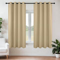 Joydeco Beige Blackout Curtains by JOYDECO