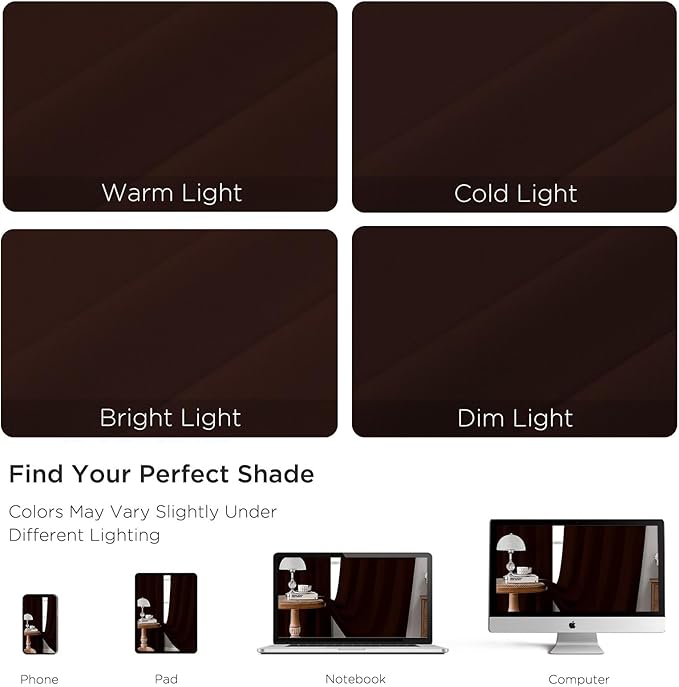 CUCRAF Blackout Curtains 84 inch Length 2 Panels Set, Rod Pocket Room Darkening - Image 4