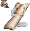 Body Pillow with Satin Pillowcase, Body Pillow by HUXMEYSON